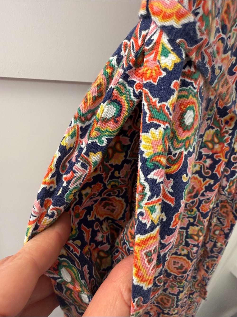 Boden Maxi Dress with Navy Placket - Picture 5 of 14
